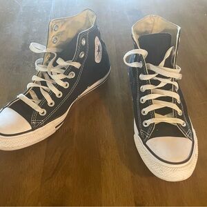 Converse All Star Black High-Top Sneakers with White Laces
